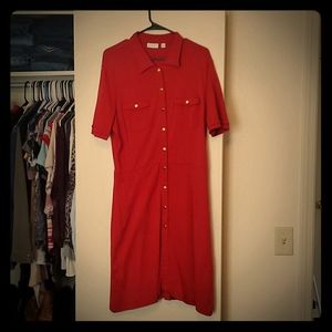 New York and Company Size Large Red Dress